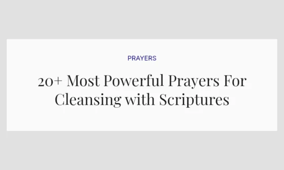 20+ Most Powerful Prayers For Cleansing with Scriptures