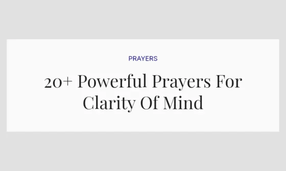 20+ Powerful Prayers For Clarity Of Mind