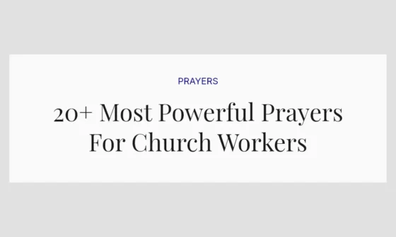 20+ Most Powerful Prayers For Church Workers