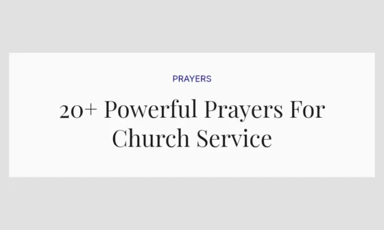 20+ Powerful Prayers For Church Service