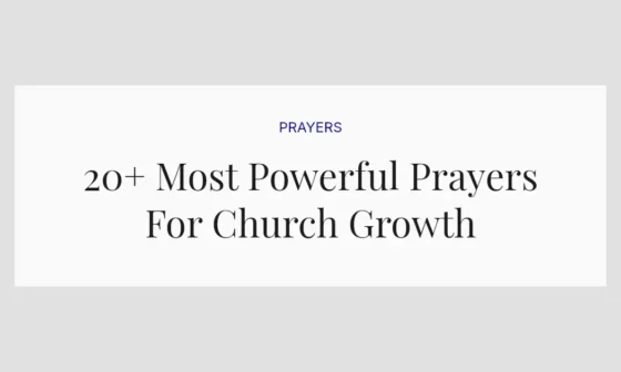 20+ Most Powerful Prayers For Church Growth