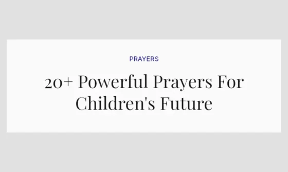 20+ Powerful Prayers For Children's Future