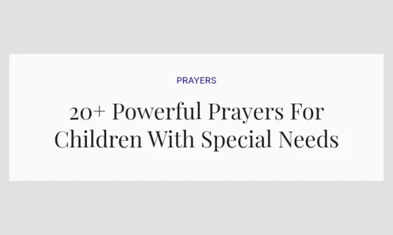 20+ Powerful Prayers For Children With Special Needs