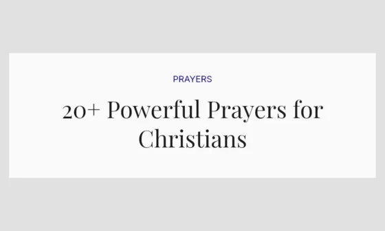 20+ Powerful Prayers for Christians