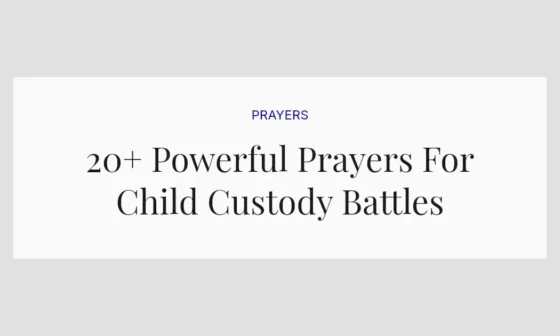 20+ Powerful Prayers For Child Custody Battles