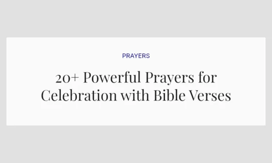 20+ Powerful Prayers for Celebration with Bible Verses