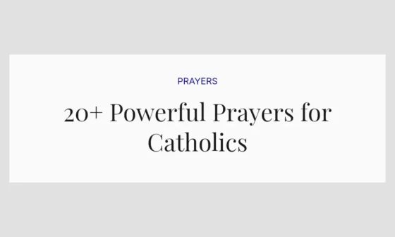 20+ Powerful Prayers for Catholics