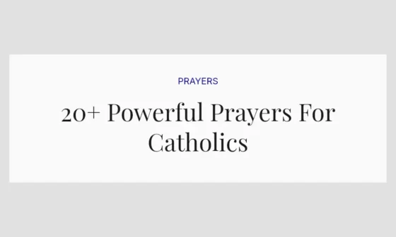 20+ Powerful Prayers For Catholics