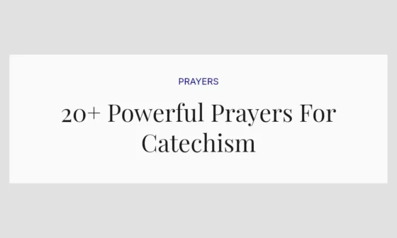 20+ Powerful Prayers For Catechism