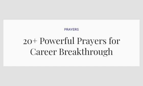 20+ Powerful Prayers for Career Breakthrough