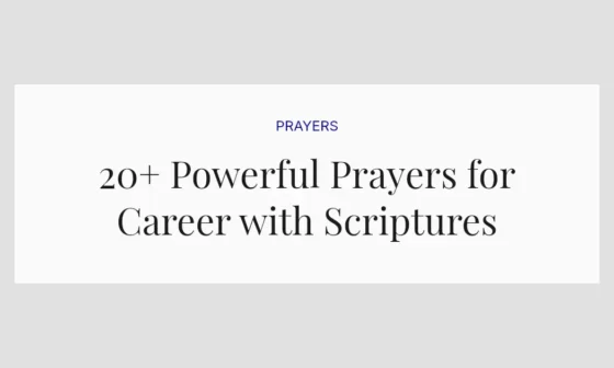 20+ Powerful Prayers for Career with Scriptures
