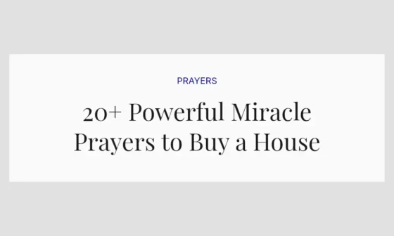 20+ Powerful Miracle Prayers to Buy a House