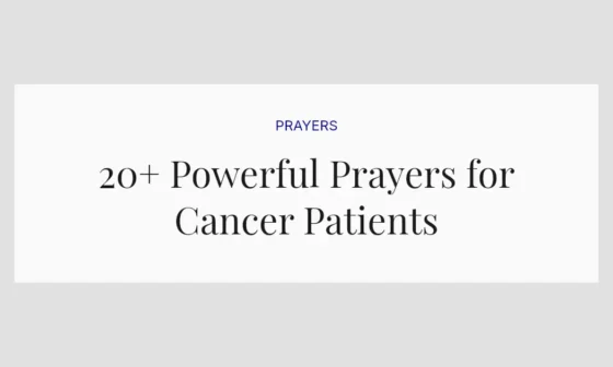 20+ Powerful Prayers for Cancer Patients