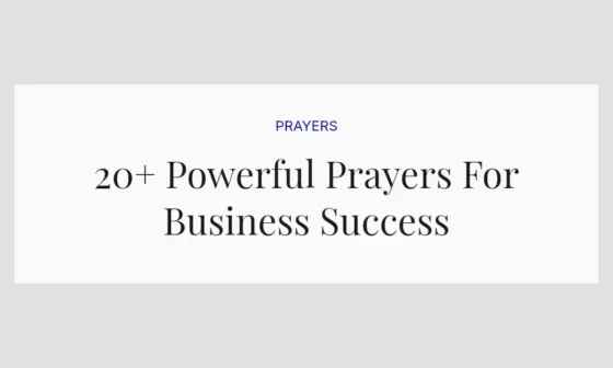 20+ Powerful Prayers For Business Success