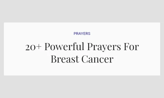 20+ Powerful Prayers For Breast Cancer