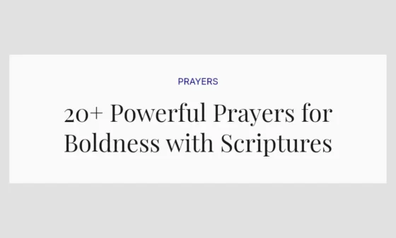 20+ Powerful Prayers for Boldness with Scriptures