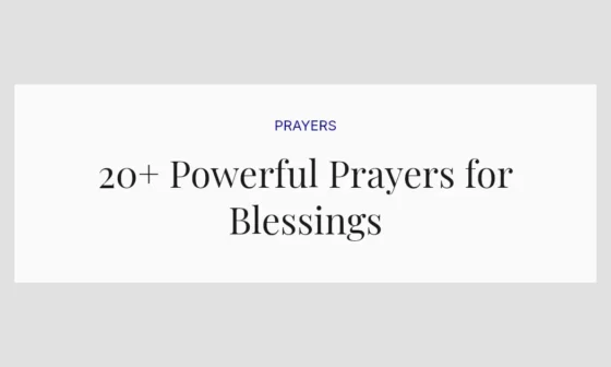 20+ Powerful Prayers for Blessings