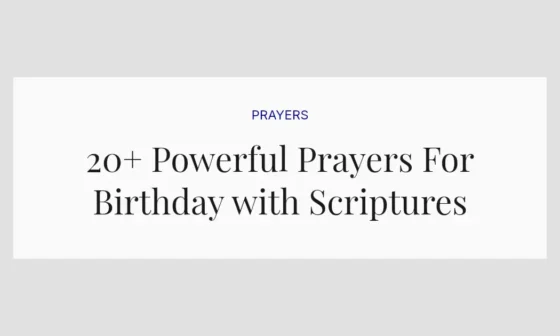 20+ Powerful Prayers For Birthday with Scriptures