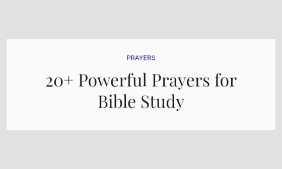 20+ Powerful Prayers for Bible Study