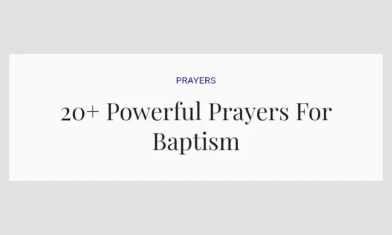 20+ Powerful Prayers For Baptism