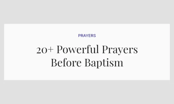 20+ Powerful Prayers Before Baptism