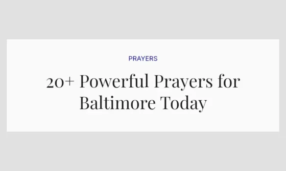 20+ Powerful Prayers for Baltimore Today