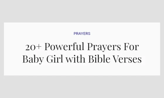 20+ Powerful Prayers For Baby Girl with Bible Verses
