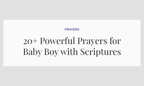 20+ Powerful Prayers for Baby Boy with Scriptures