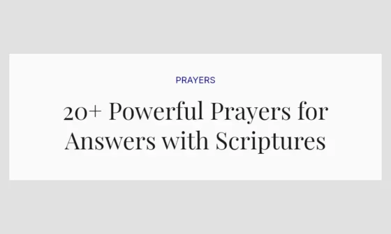 20+ Powerful Prayers for Answers with Scriptures
