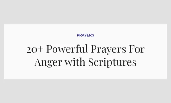 20+ Powerful Prayers For Anger with Scriptures