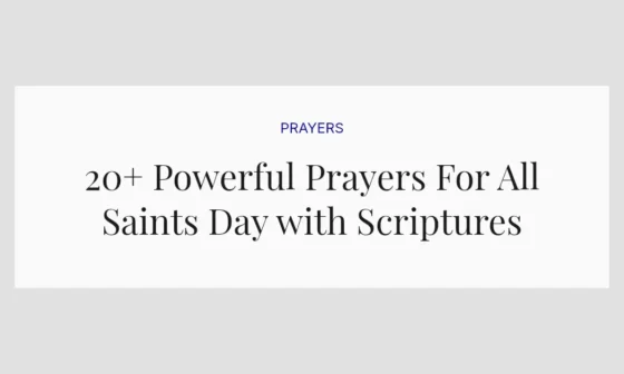 20+ Powerful Prayers For All Saints Day with Scriptures