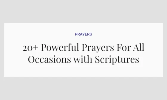 20+ Powerful Prayers For All Occasions with Scriptures