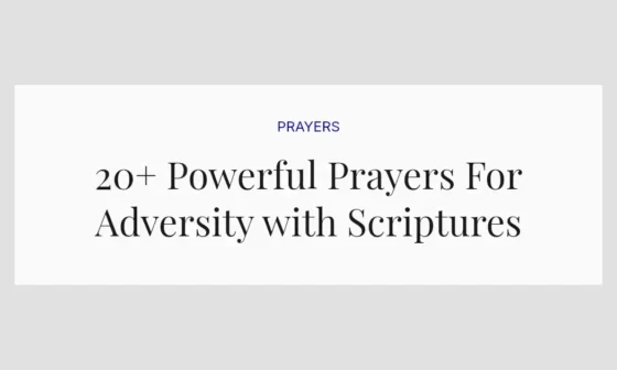20+ Powerful Prayers For Adversity with Scriptures