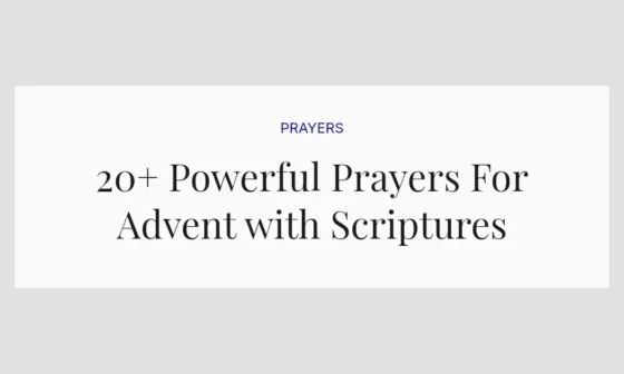 20+ Powerful Prayers For Advent with Scriptures