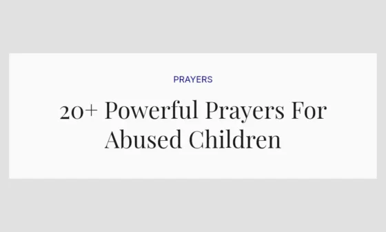 20+ Powerful Prayers For Abused Children