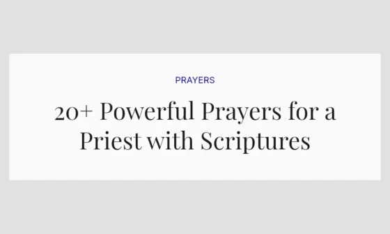 20+ Powerful Prayers for a Priest with Scriptures