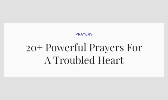 20+ Powerful Prayers For A Troubled Heart