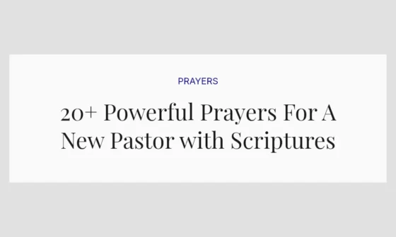 20+ Powerful Prayers For A New Pastor with Scriptures