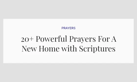20+ Powerful Prayers For A New Home with Scriptures
