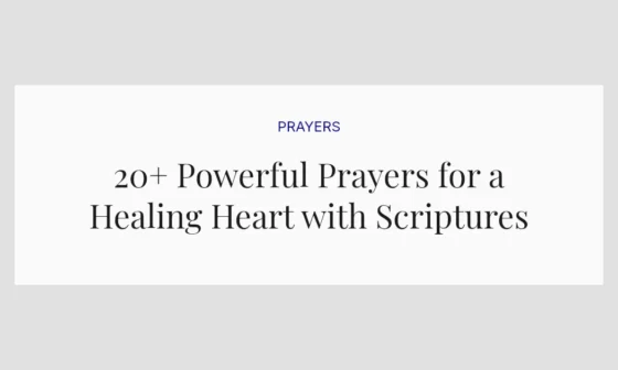 20+ Powerful Prayers for a Healing Heart with Scriptures
