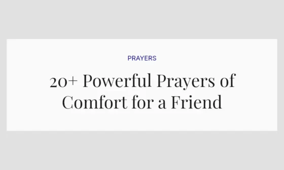 20+ Powerful Prayers of Comfort for a Friend