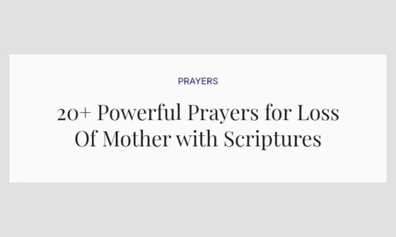 20+ Powerful Prayers for Loss Of Mother with Scriptures
