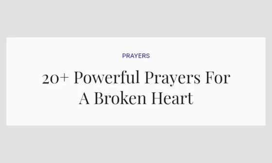 20+ Powerful Prayers For A Broken Heart