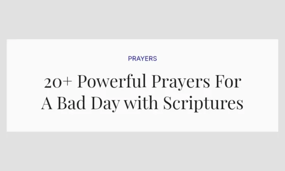 20+ Powerful Prayers For A Bad Day with Scriptures