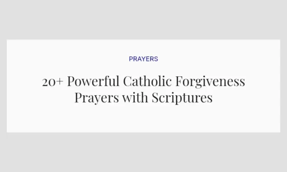 20+ Powerful Catholic Forgiveness Prayers with Scriptures