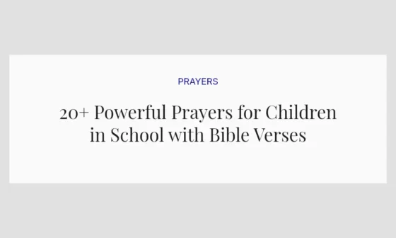 20+ Powerful Prayers for Children in School with Bible Verses