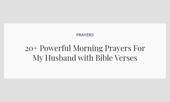 20+ Powerful Morning Prayers For My Husband with Bible Verses