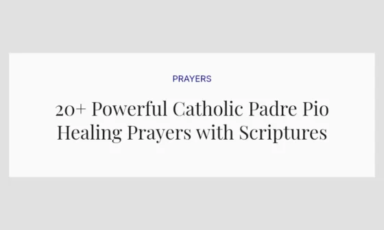 20+ Powerful Catholic Padre Pio Healing Prayers with Scriptures