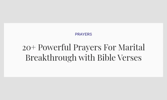 20+ Powerful Prayers For Marital Breakthrough with Bible Verses