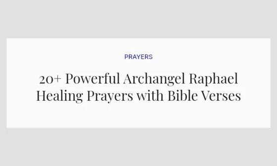 20+ Powerful Archangel Raphael Healing Prayers with Bible Verses
